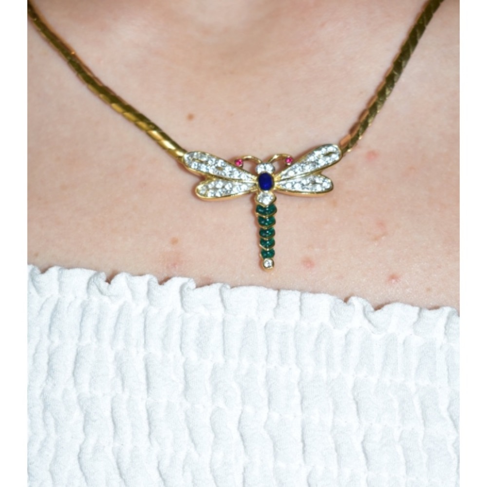 Attwood & Sawyer Vintage Dragonfly Necklace